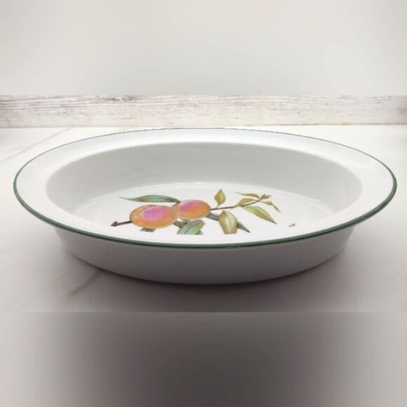 Royal Worcester Evesham Vale Serveware Oval Platter Dish Home Dining Vintage - Picture 9 of 13